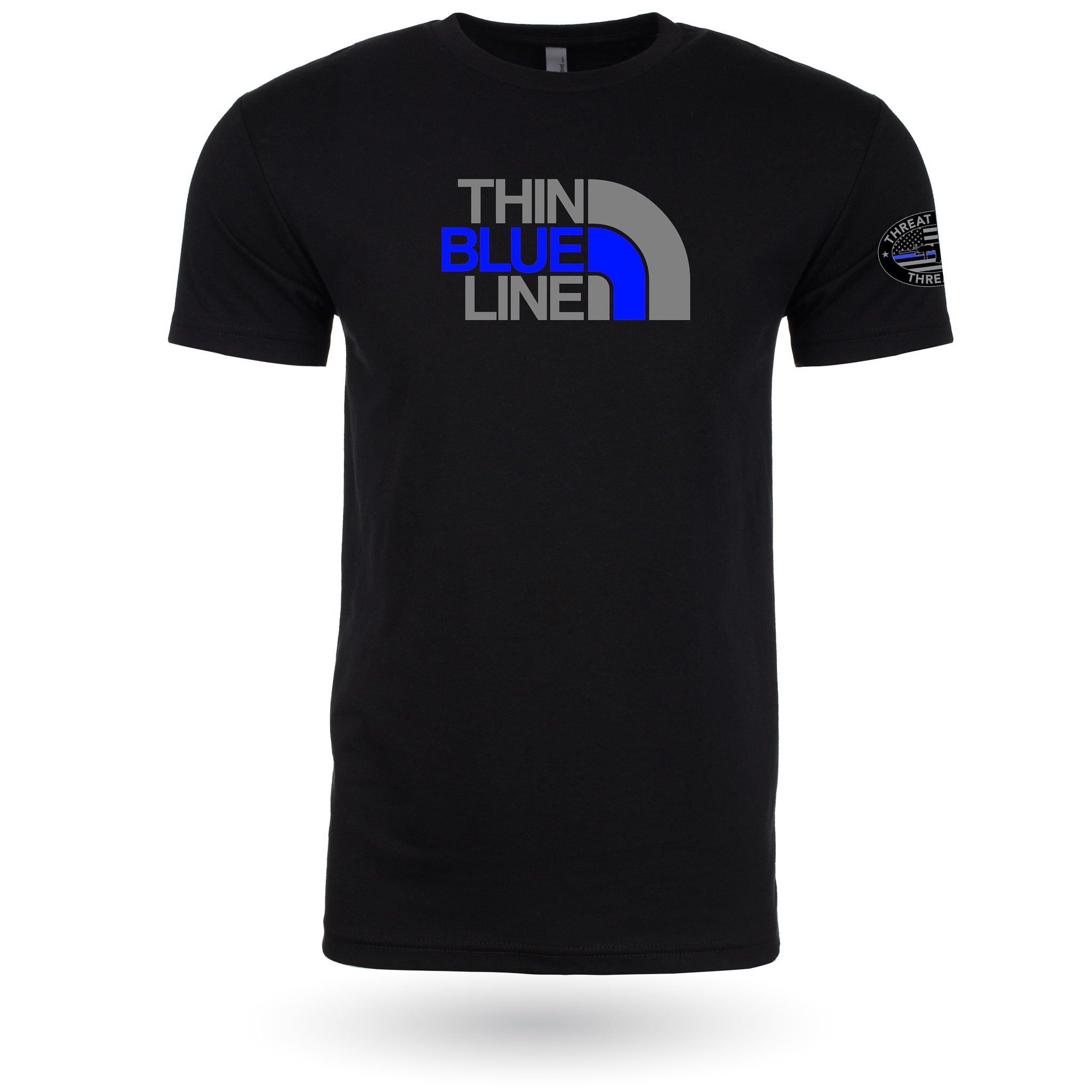 Thin Blue Line T-Shirt (Black) –